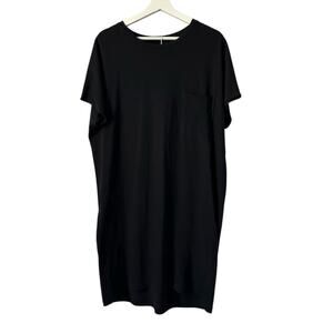 Zara Oversized Black T-Shirt Dress size Small